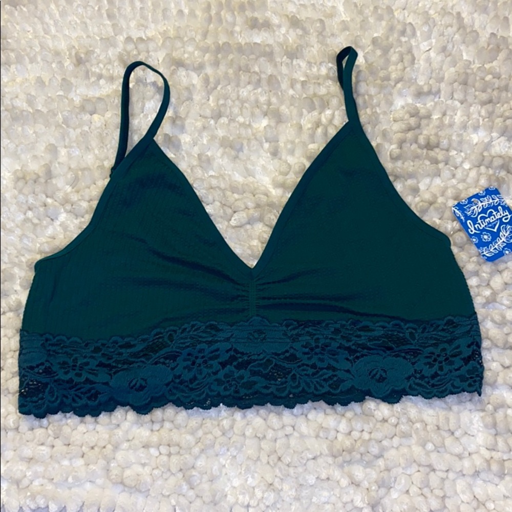 NWT Free People Stevie Lace Trim Bralette M/L - Picture 4 of 8